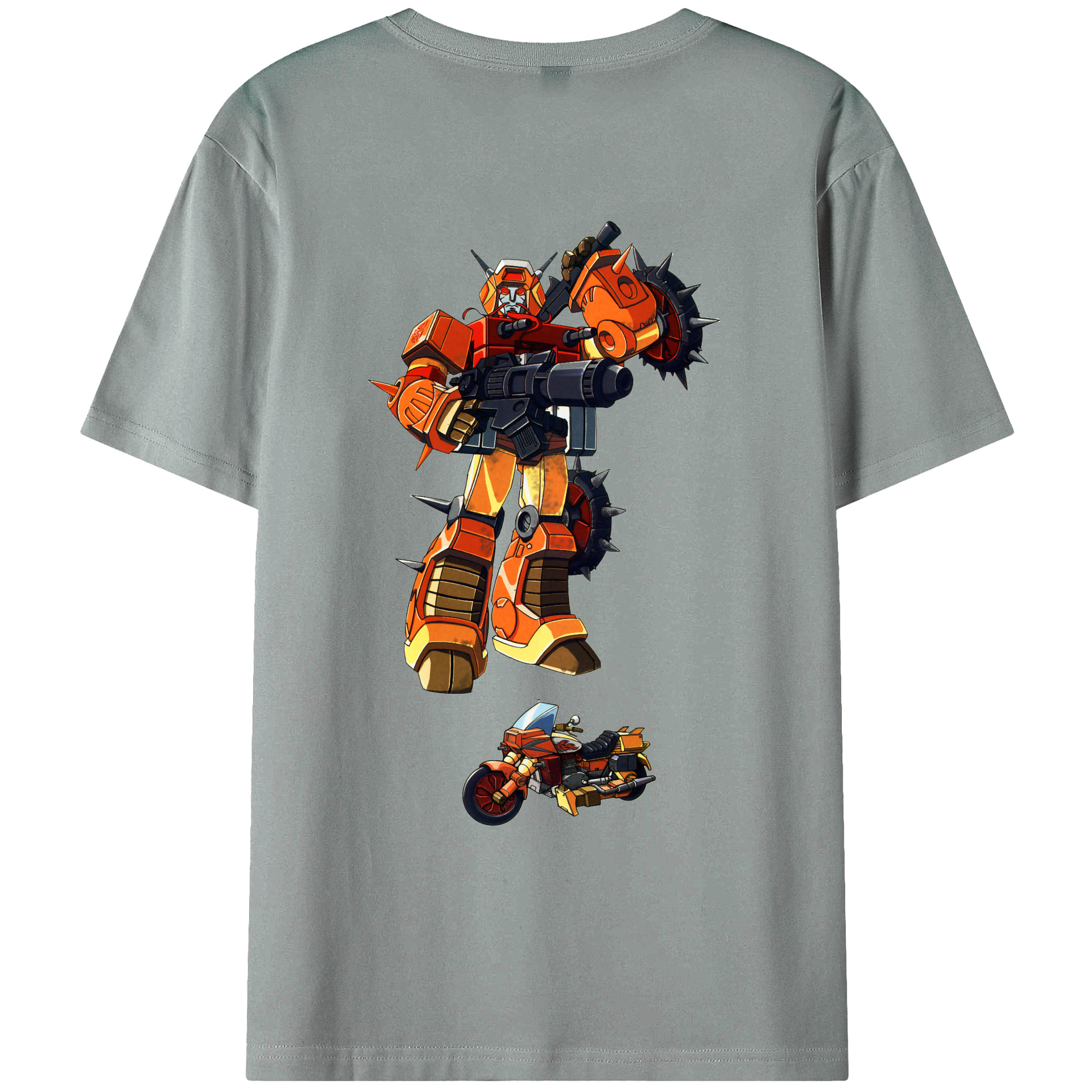 （画像用）  綿100％ メンズ半袖Tシャツ（バックプリント） 通気性